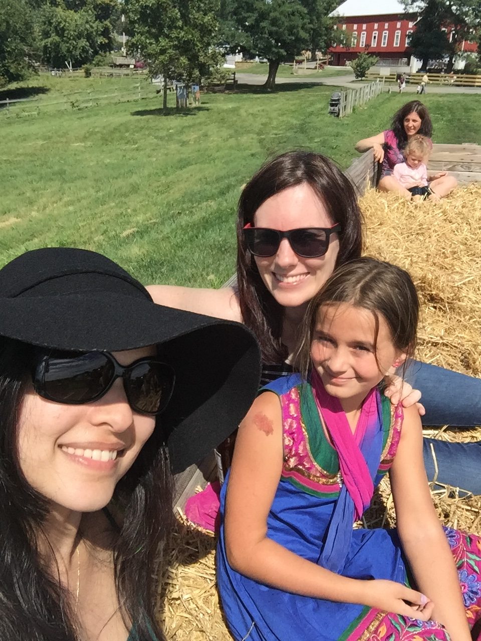 Fruit picking at Larriland Farms